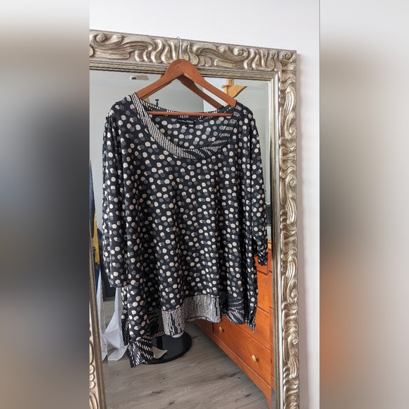 Jean Marc Philippe polka dot blouse 2xl (jmp6) - Picture 1 of 2